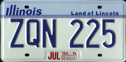 Reinstate Illinois License Plates Car Registered White Il